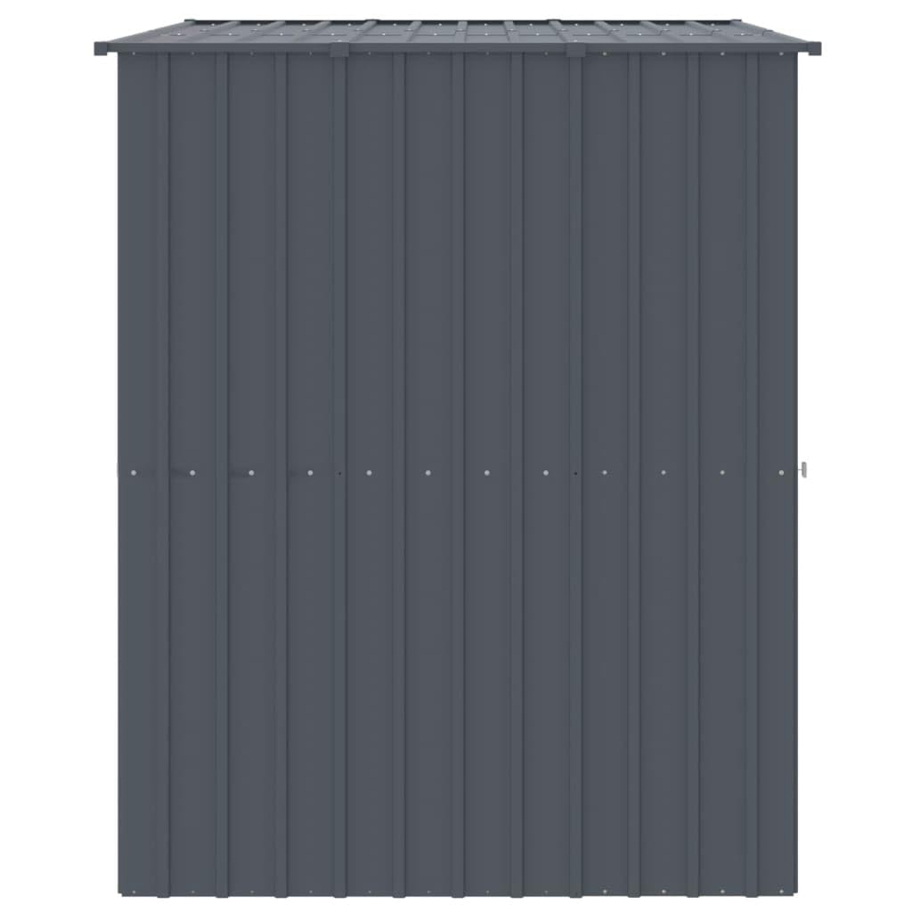 vidaXL Dog House, Dog Kennel with Roof, Dog Cage with Lockable Door and Latch, Pet House for Small Animals, Anthracite Galvanised Steel