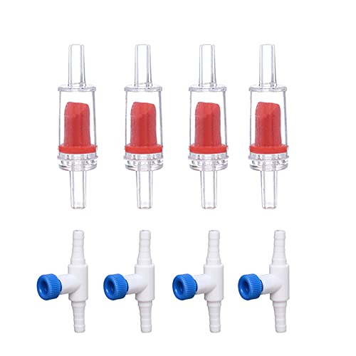 Alegi 4Pcs Small Aquarium Bio Sponge Filter With Suction Cups, Check Valves For 5 Gal, 10 Gal, 20 Gal Breeding Fry Betta Shrimp