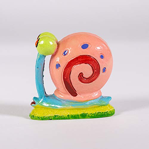 Penn-Plax Spongebob Aquarium Ornament - Mini Gary - Multicolor Plastic - Perfect for Freshwater & Saltwater Tanks