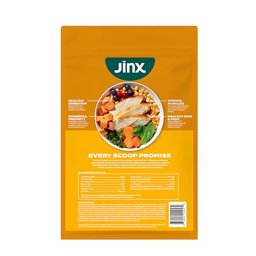 Jinx Premium Grain-Free Dry Dog Food, for All Lifestages - Real Chicken, Sweet Potato & Carrot Kibble with Superfoods for Immune