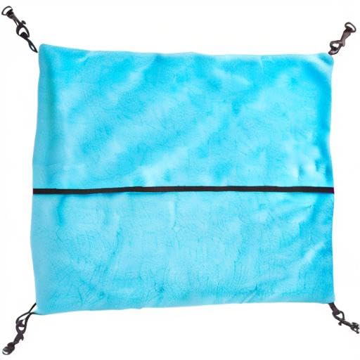 Midwest Homes For Pets Ferret Nation Large Hammock For Ferret Nation & Critter Nation Small Animal Cages | Measures 17L X 13W X 8H- Inches,Purple/Teal