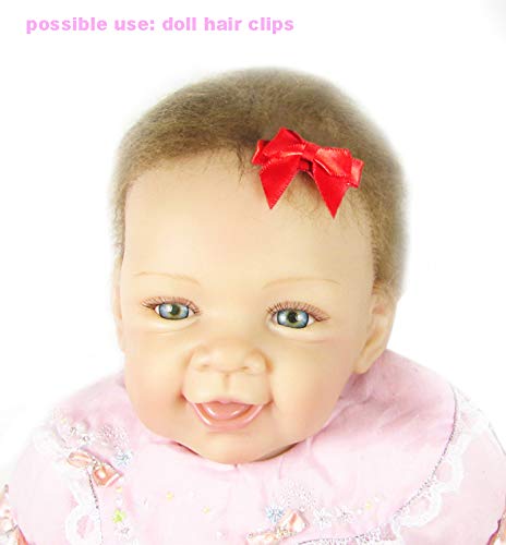 Cute Puppy Supplies Dog Accessories For Small Dogs,Dog Hair Barrettes Hair Clips,Dog Hair Bows For Small Dogs,Pet Hair Accessories Hair Bows For Dogs,Pet Grooming Products-8Ct 1' Mini Dog Snap Clips