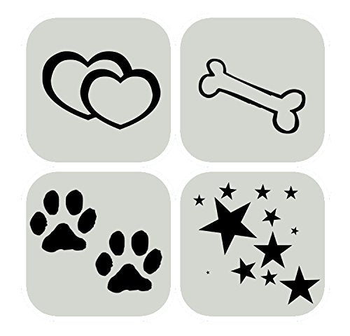 Double Sided Laser Etched Stainless Steel Pet Id Tag For Dog And Cat Engraved And Personalized 1' Round Shape (Paws)