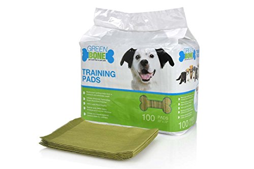 Greenbone Training Pads - Leak Proof - Lemongrass Scent - 100 Count