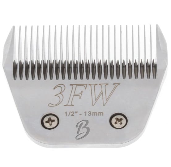 Bucchelli Detachable A Series 3 Wide Blade Dog Grooming Cut Length 1/2' / 13Mm Japanese Carbonized Steel Dog Grooming Blades (C