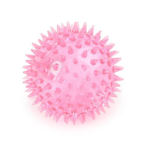 Pet Believe Natural Rubber Spiked Ball Dog Chew Toy, Puppy Teething Toy, 3 Inches.
