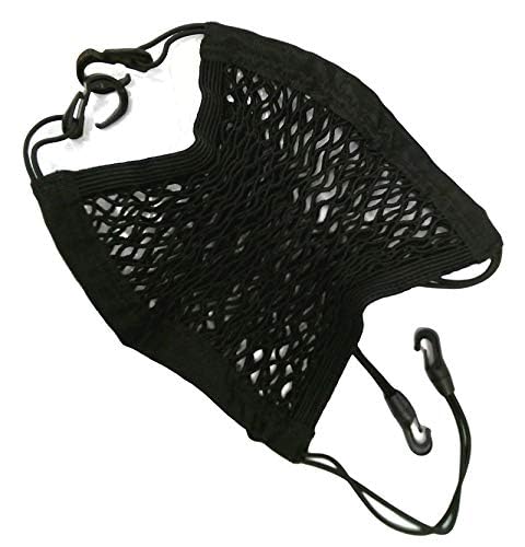 Kaungka Universal 2 Layer Car Seat Net Storage Mesh Organizer Stretchy Fine Cargo Net Hook Pouch Holder for Purse Bag Phone Pets