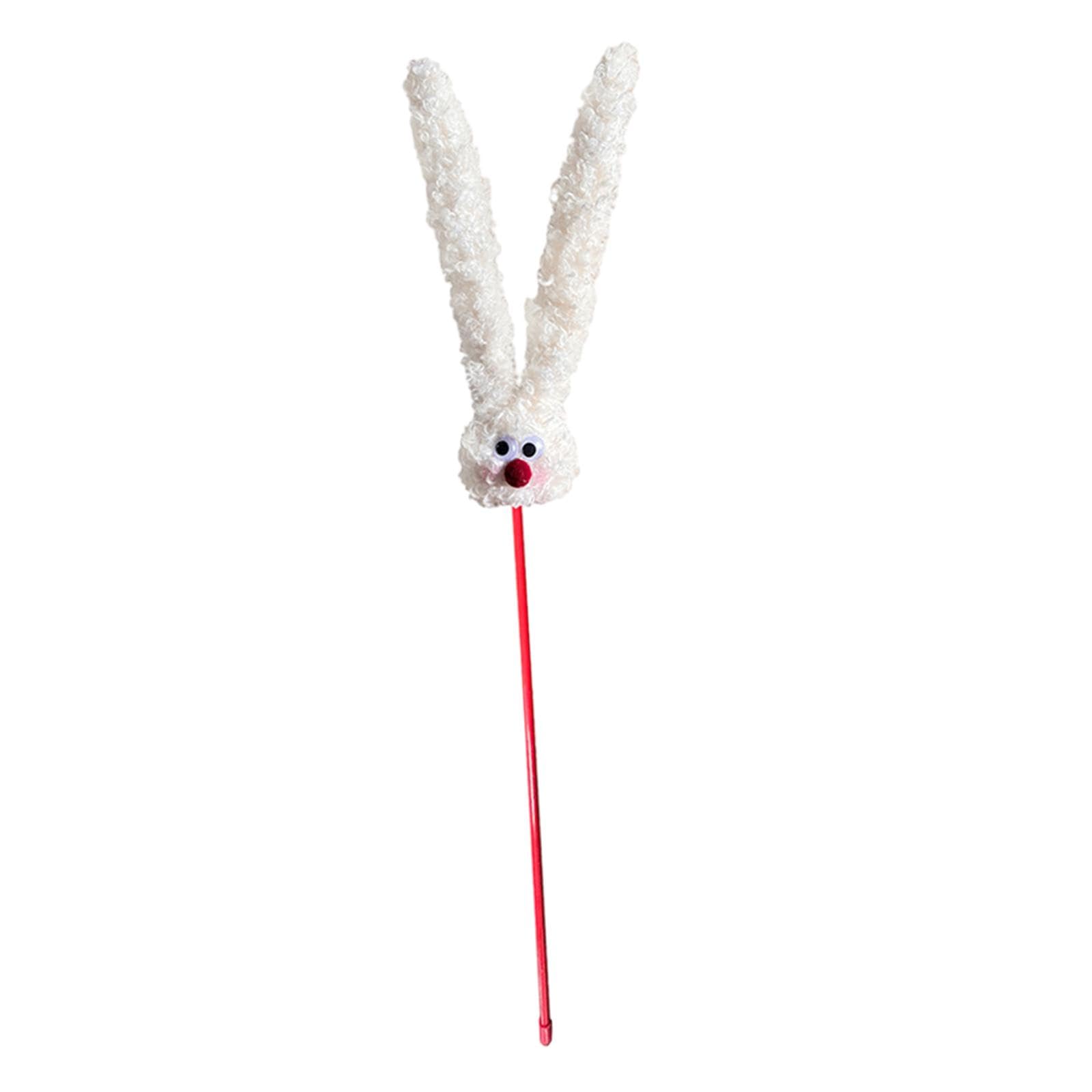 Myaddiction Plush Rabbit Cat Teaser Toys Entertaining For Bored Indoor Cats Cat Toy