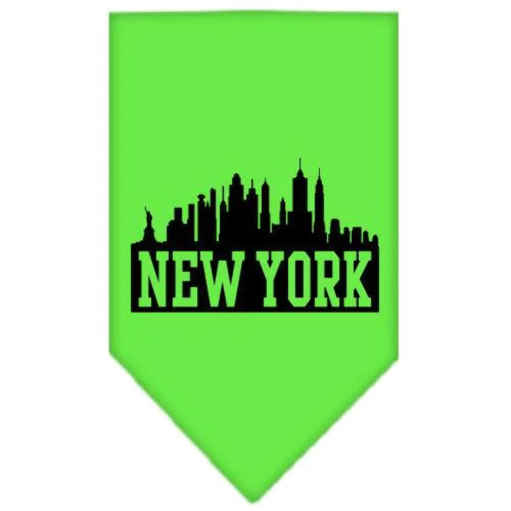 Mirage Pet Products New York Skyline Screen Print Bandana, Large, Orange