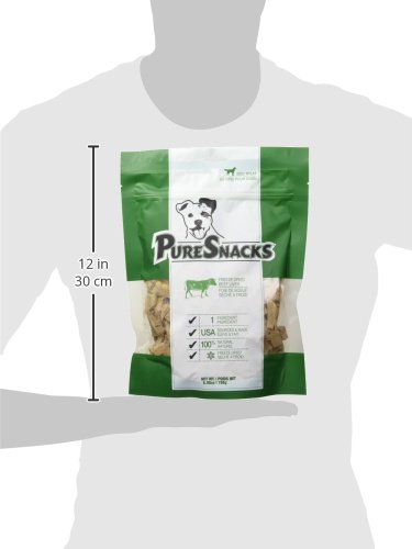 PureSnacks Beef Liver Freeze-Dried Treats for Dogs, 6.98Oz / 198G | Value Size