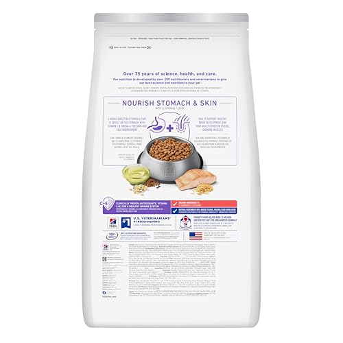 Hills Science Diet Sensitive Stomach & Skin, Puppy, Stomach & Skin Sensitivity Support, Dry Dog Food, Salmon & Brown Rice, 13 l