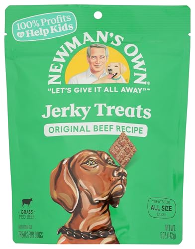 Newmans Own Beef Jerky Treats For Dogs, Original Recipe, 5-Oz.