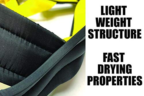 Neewa Adjustable Sled Pro Harness (Large, Yellow), Dog Harness Large Breed, Dog Pulling Harness, Giant Dog Harness, Sled Harness For Pulling, Great For Dog Joring