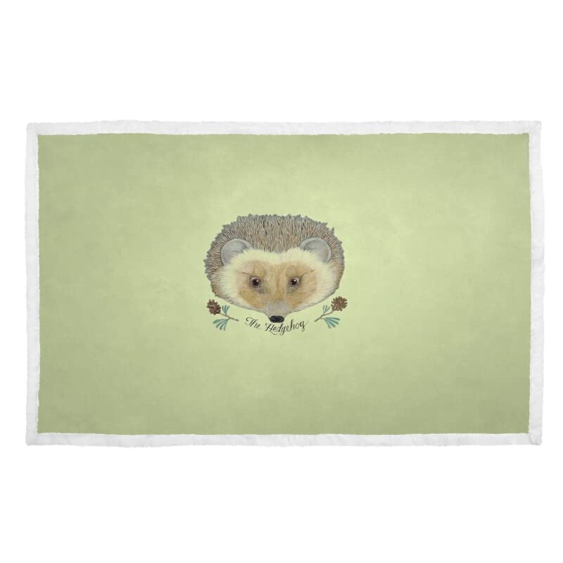 Hedgehog Warm Print Pet Blanket Bed Cover for Dogs Blankets