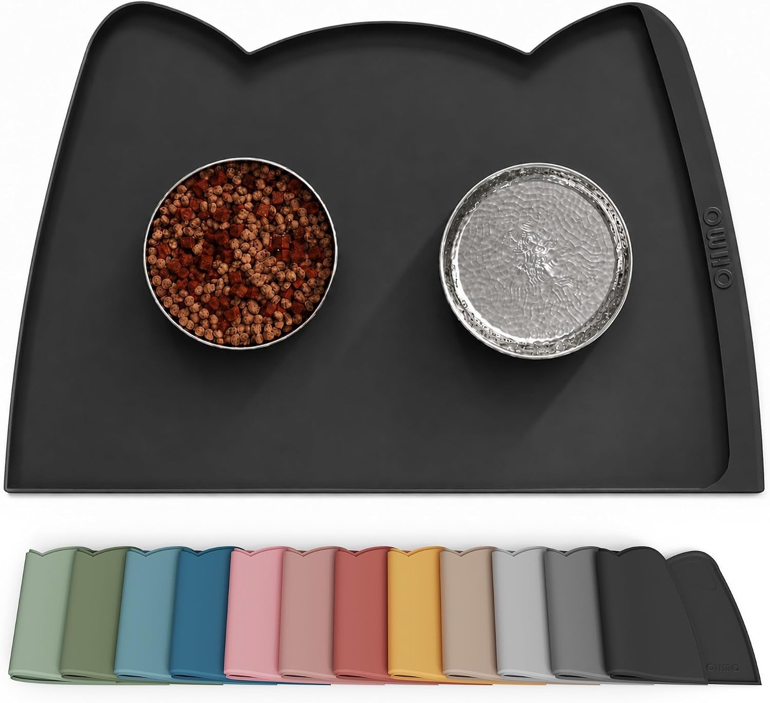 Silicone Pet Feeding Mat – Waterproof Non-Slip Bowl Mat, 36 Options