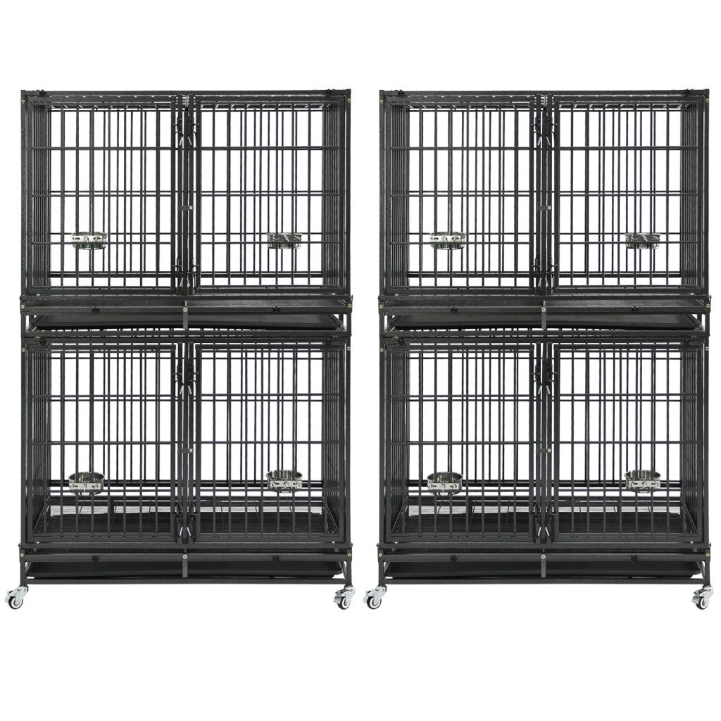 42" Stackable Dog Crate with Divider 43S (Extra Height)