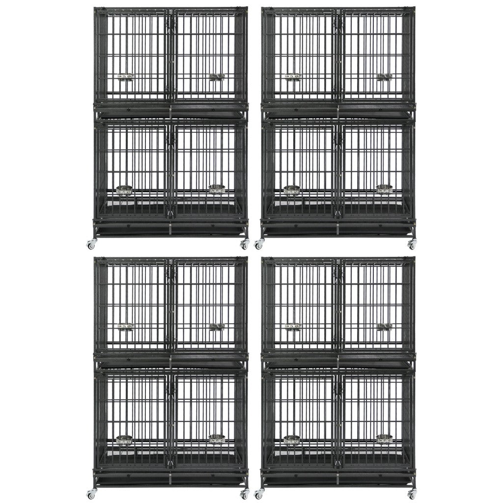 42" Stackable Dog Crate with Divider 43S (Extra Height)