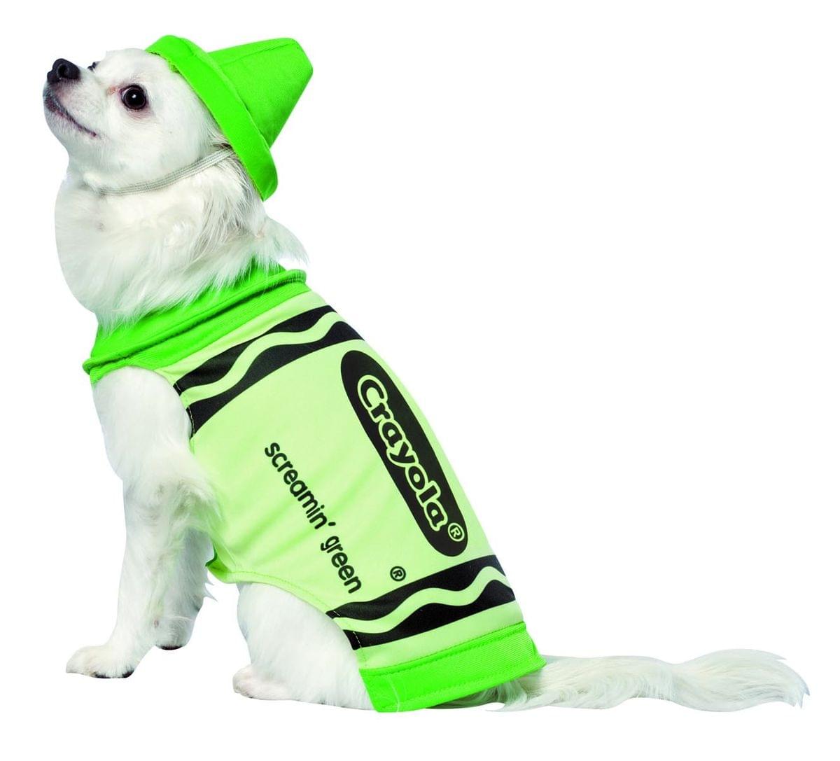 Crayola Screamin Green Pet Dog Costume X-Small