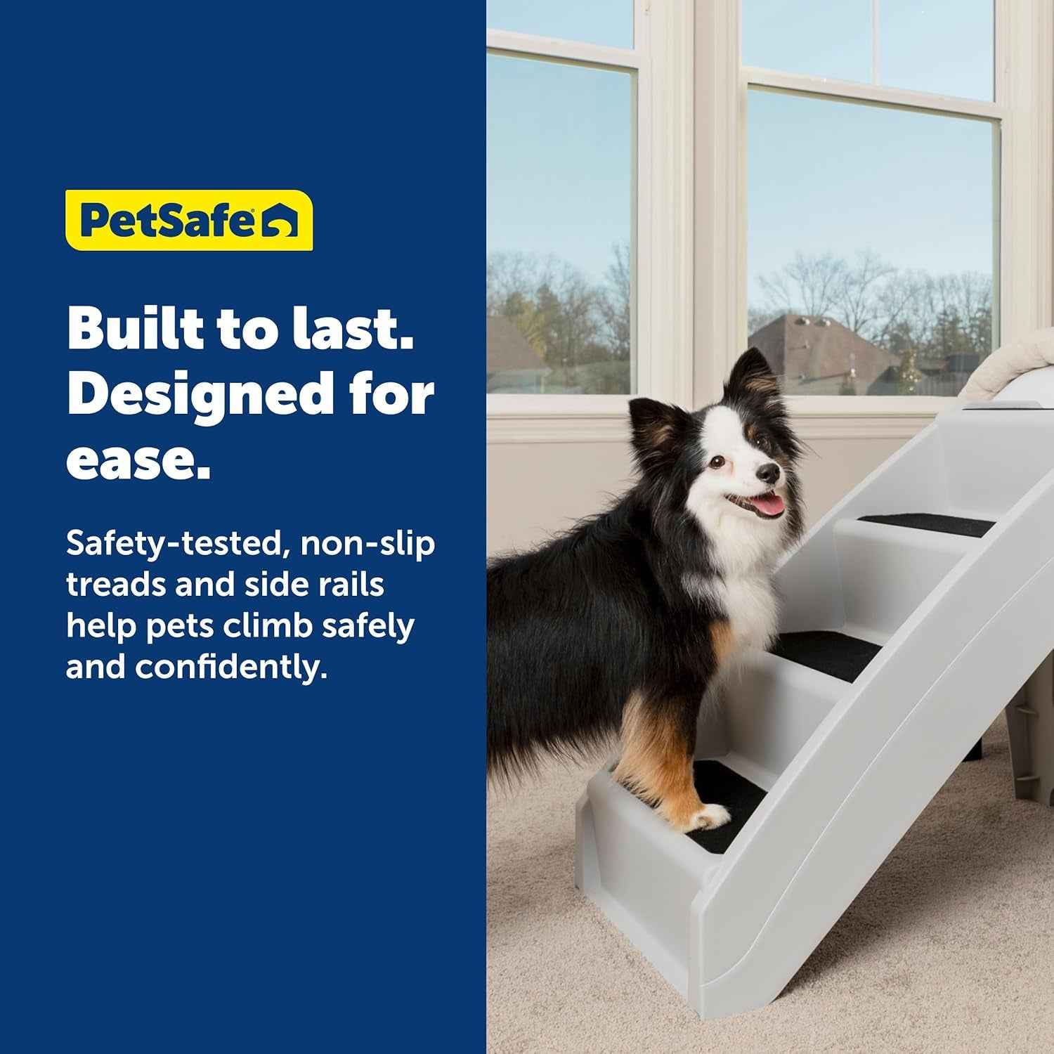 Foldable Dog Stairs for Bed Non Slip Pet Steps 20 25 Inch