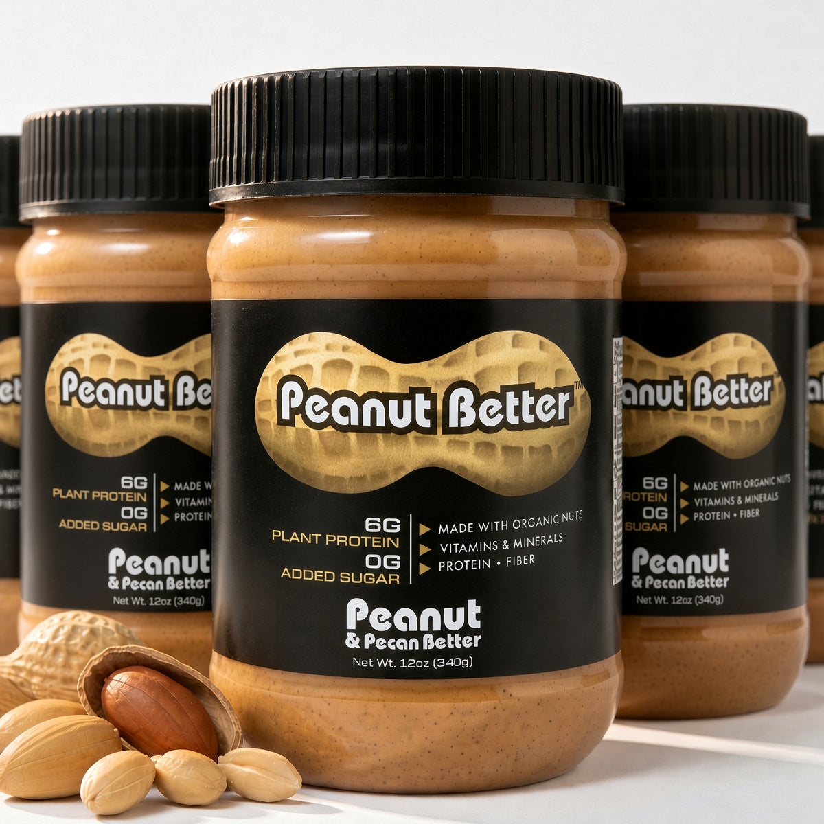 Peanut Better Three 12oz Jars