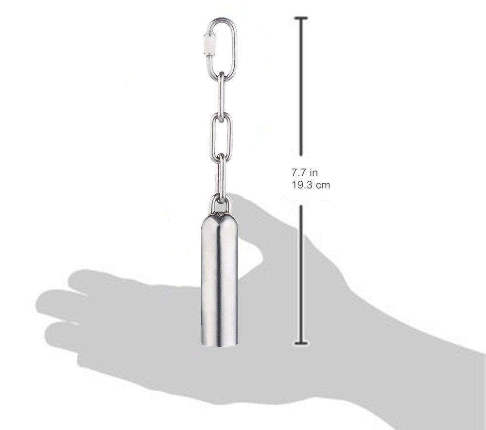 Stainless Steel Bell Toy For Birds,Heavy Duty Bird Cage Toys For Parrots, African Greys, Mini Macaws, Small Cockatoos, Cockatiels & More (Small Or Large)