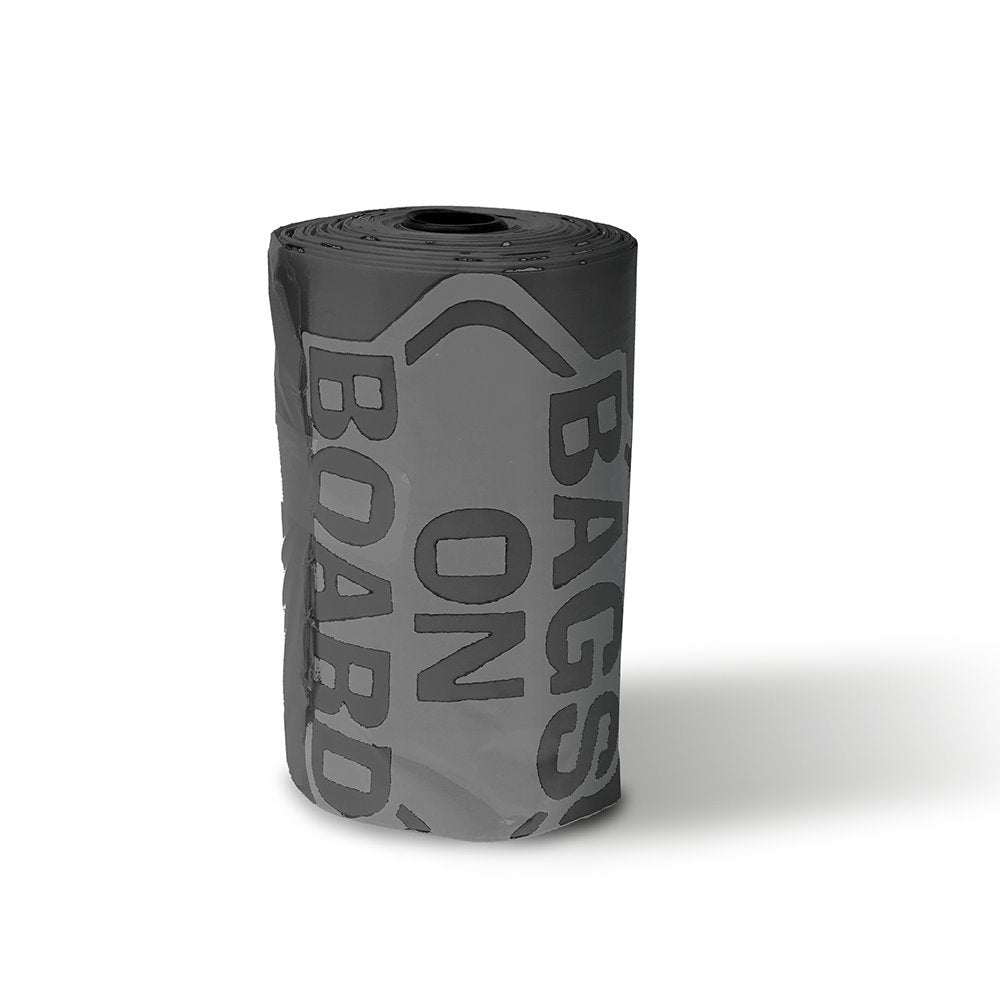 Bags On Board 3203940046Onl Dog Waste Bags Refill, 140 Bags, For Dog And Cat Waste Pickup, Black/Grey