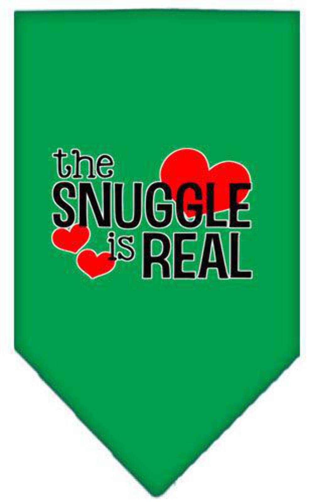 Mirage Pet Products The Snuggle is Real Screen Print Bandana Light Pink Large