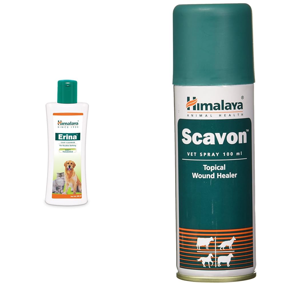 Himalaya ErinaEp Tick And Flea Control Shampoo & Scavon Spray