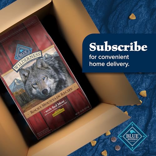 Blue Buffalo Wilderness Rocky Mountain Recipe High-Protein Healthy Weight Adult Dry Dog Food, Made in The USA with Natural Ingre