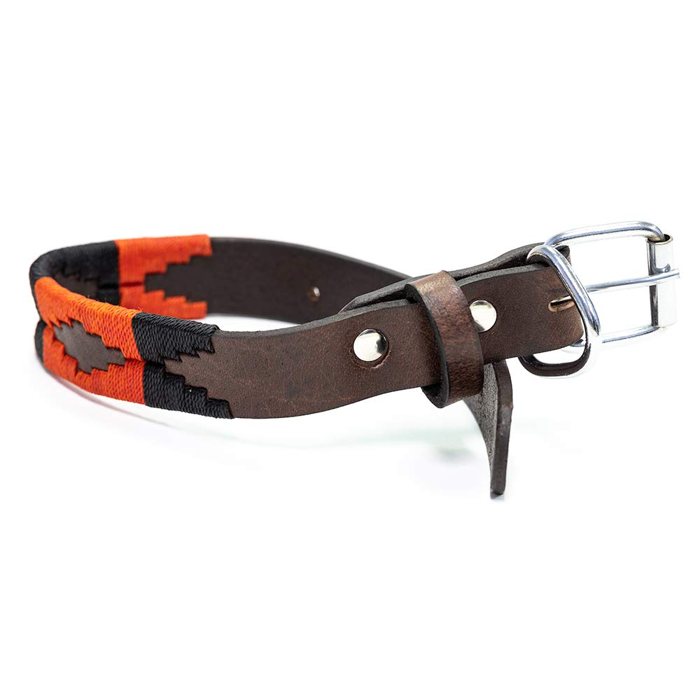 Gaucho Goods Leather Dog Collar - Medium Moab Color, Durable Leather Material