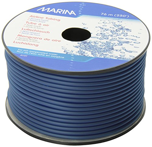 Elite Silicone Airline Tubing For Aquarium, 250-Feet, Blue