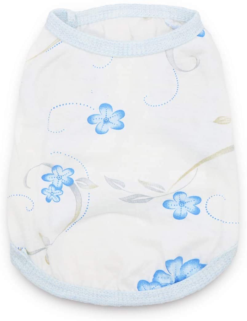 6 Pack Small Dog Shirts For Girls Puppy T Shirt Striped Dog Shirts Girl Puppy Clothes Girl Cat Clothes Pet Tshirts For Dogs Summer Vest Breathable Apparel, Medium