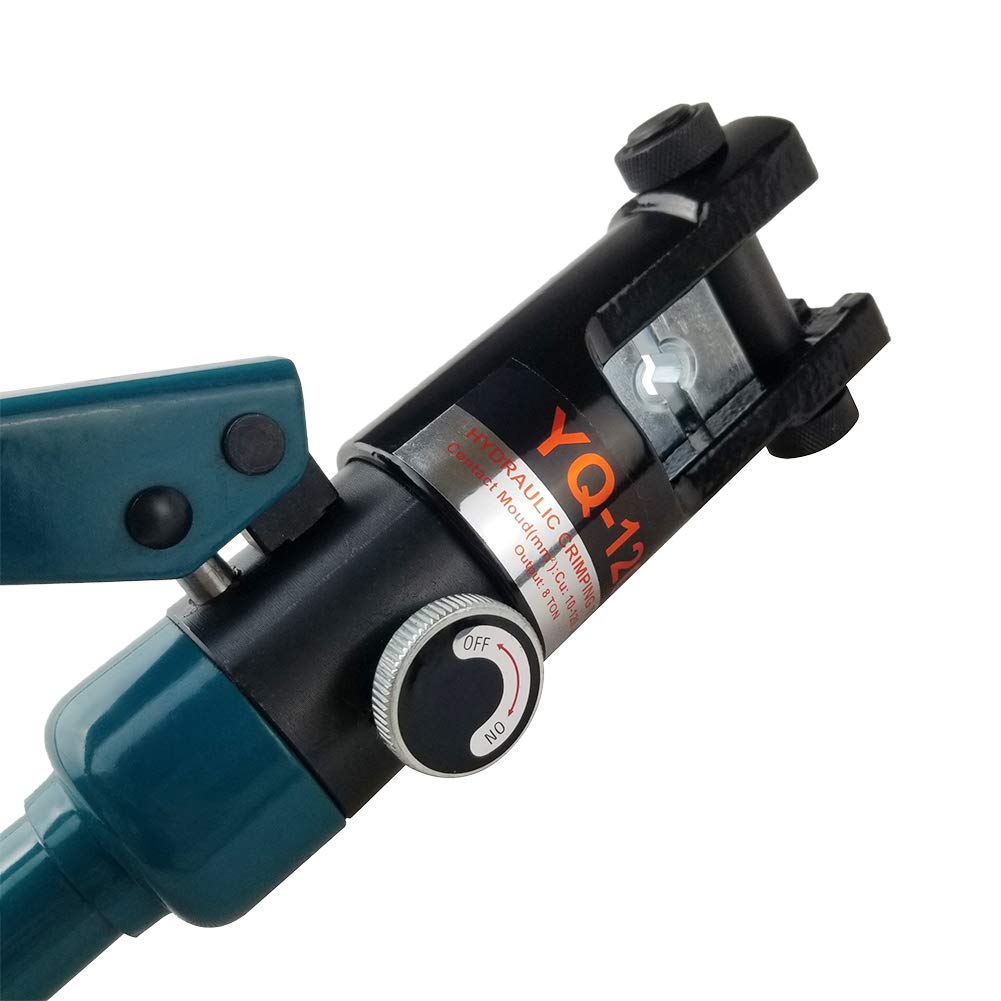 Industrial Hydraulic Cable Lug Crimper 16Ton 9 Awg To 600 Mcm Electrical Terminal Cable Wire Tool Kit Includes 13 Pairs Of Die S