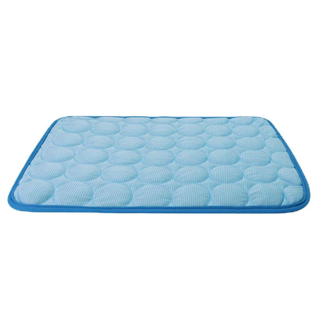 ZOOMELLA Dog Mat Cooling Summer Pad Mat Washable Cat Crate Puppy Keep Cool blue S|Beds|Pet Supplies