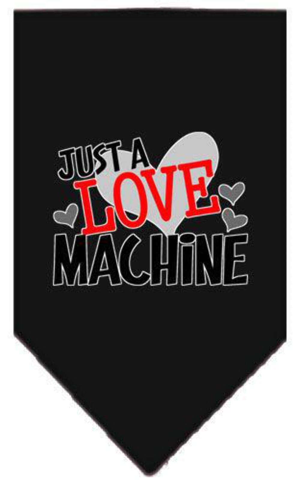 Mirage Pet Product Love Machine Screen Print Bandana Light Pink Large