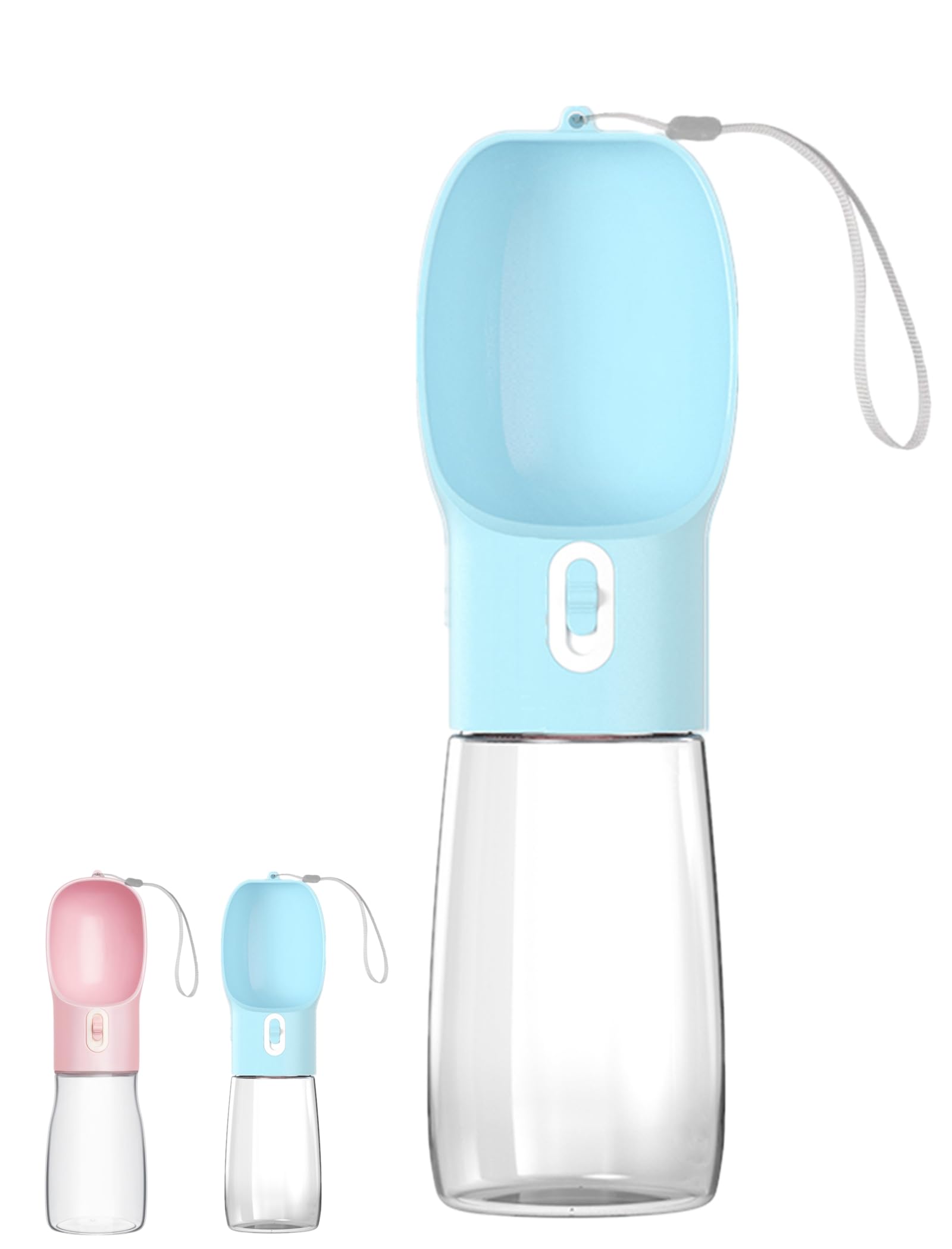Liphier Portable Dog Travel Water Bottle - Carriable Puppy Water Dispenser For Traveling｜Walking｜Outdoor Activities - Blue
