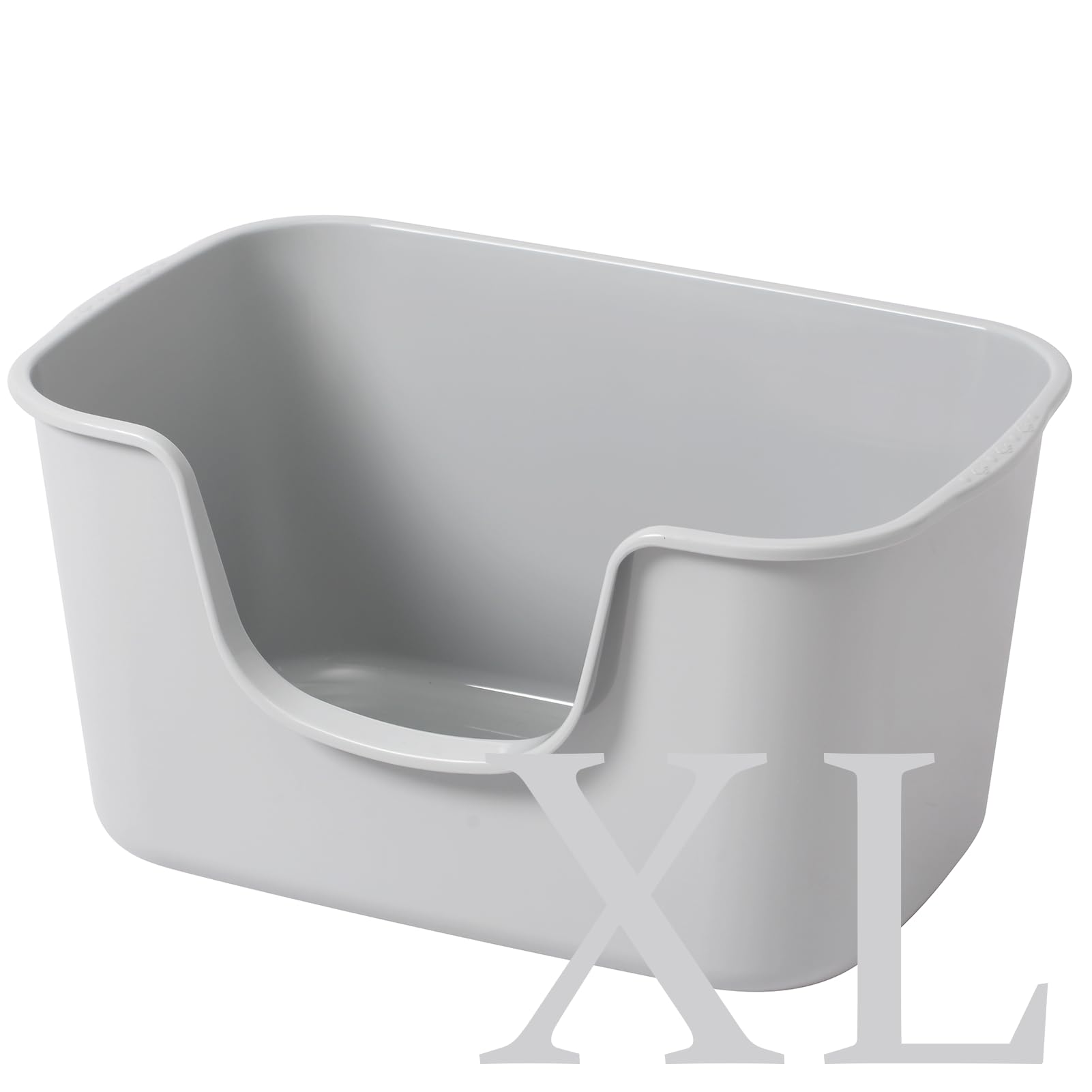 Smart Paws Extra Large Jumbo Cat Litter Box for Maine Coon Cats, Open Top High-Sided Anti-Splash Litter Pans, Durable XL Kitty B