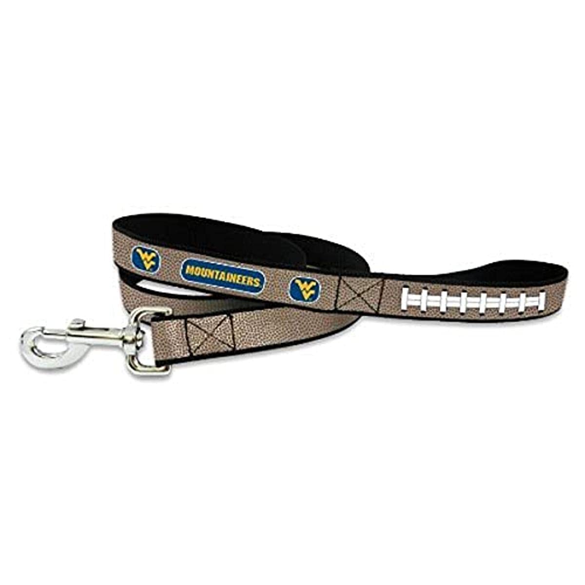 Ncaa West Virginia Mountaineers Reflective Football Leash, Small