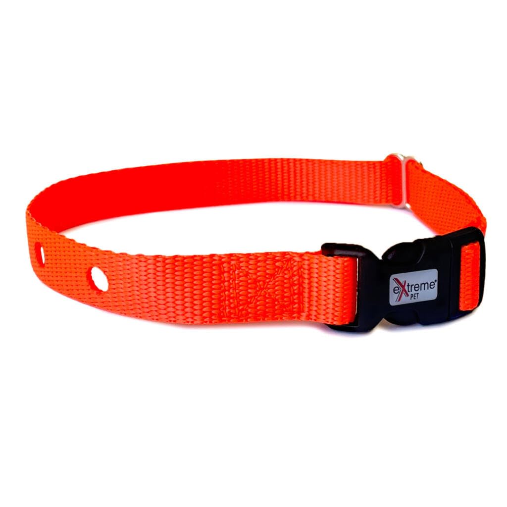 Extreme Dog Fence Dog Collar Replacement Strap - Bright Orange - Compatible With Nearly All Brands And Models Of Underground Dog