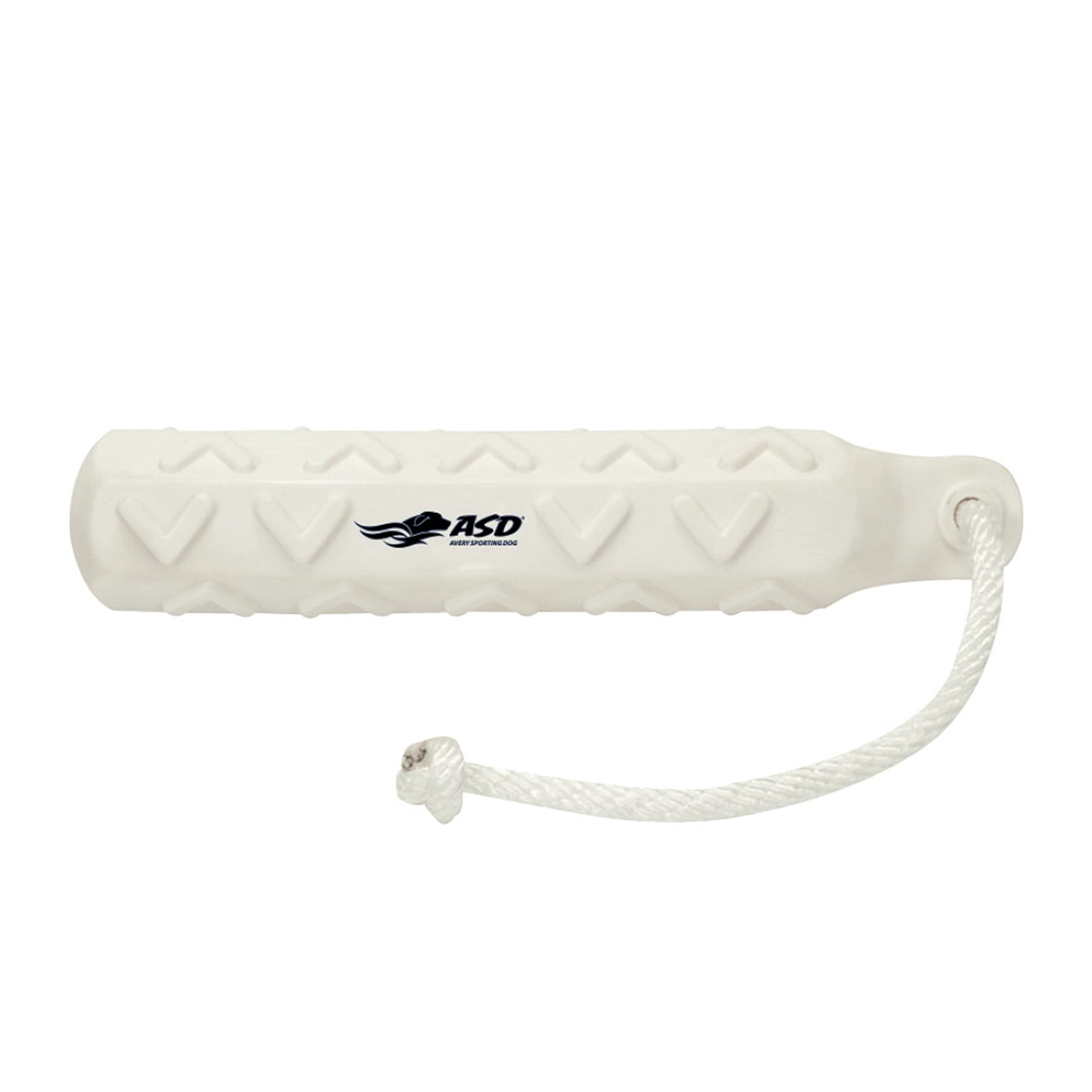 Avery ASD HexaBumper - Sporting Dog Floating Training Dummy with Hex Design & Throw Rope (White, 2'' Diameter Single Pack)