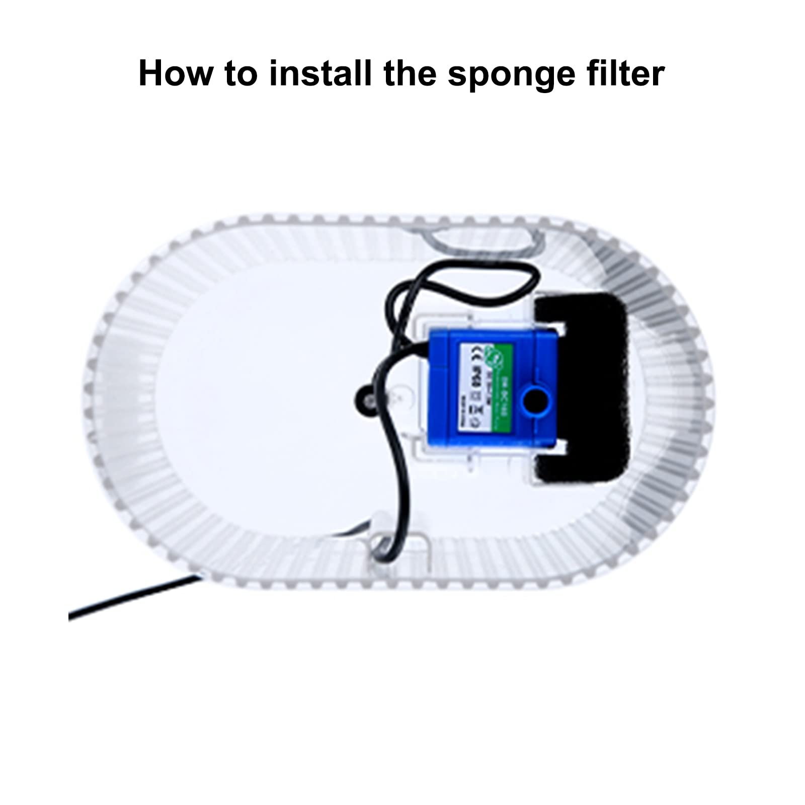 8/12 Pack Foam Filters For Cat Water Fountain, Cirfifth Sponge Cat Fountain Filters, Pet Fountain Filter Replacement (12 Pack)