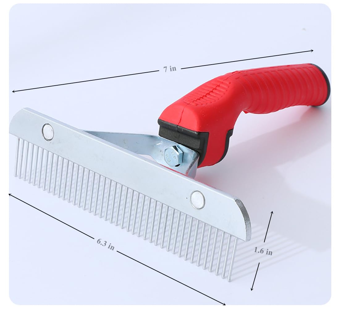 Pet Comb Extra-Large Rake Comb Grooming Brush Deshedding Tool Beauty Comb For Large Dogs Golden Retriever Husky German Shepherd