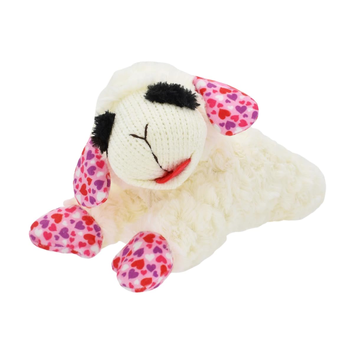 Lamb Chop Valentines Day Hearts Plush Dog Toy, 10.5