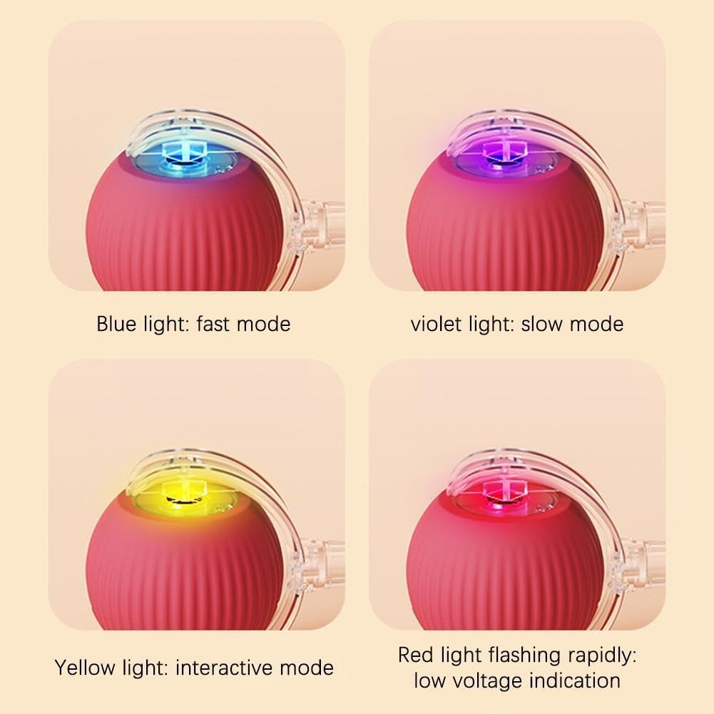 2 Packs Interactive Cat Toy,Electric Dogball Toy,Cat Toys For Indoor Cats,Chewie Viral Dog Ball,Adjustable Sports Rolling Toy,El