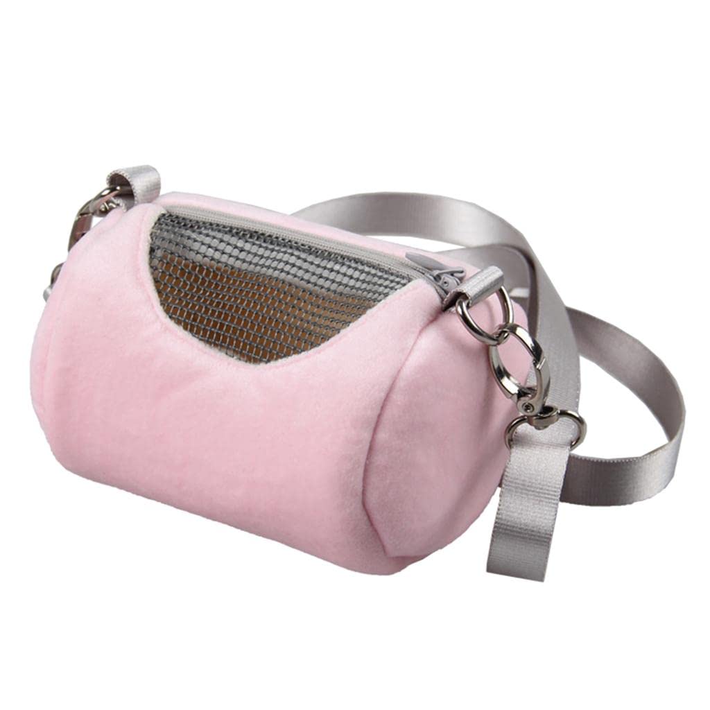 Maxbell Breathable Pet Small Animal Carrier Hamster Travel Bag Handbag Type 2  Pink