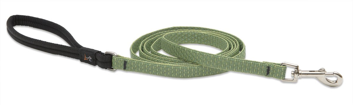 Lupinepet Eco 1/2' Moss 6-Foot Padded Handle Leash For Small Pets
