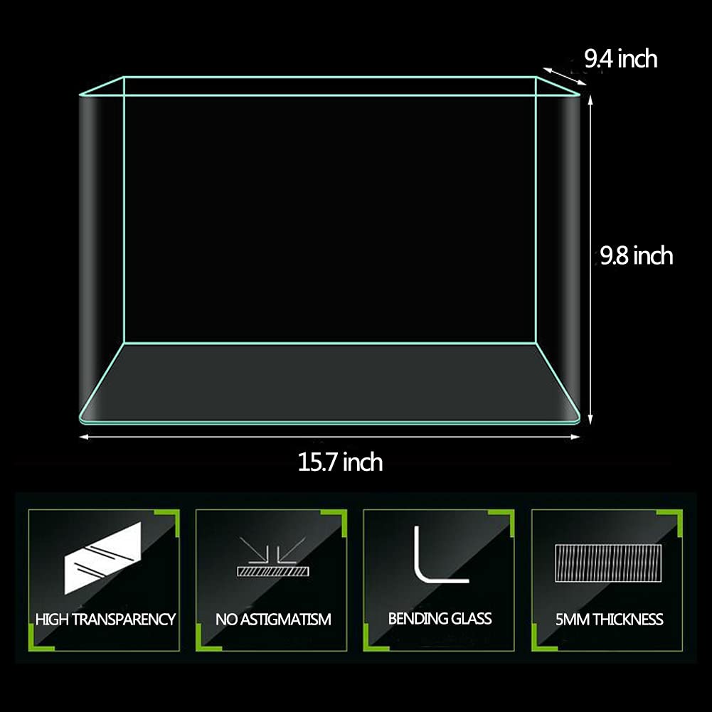 Hot Bending Fish Tank,Rimless Tank, 6 Gallon Aquarium Fish Tank
