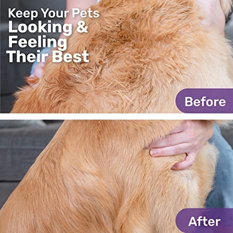 Hertzko Dog Mat Remover - Grooming Comb, Mat Remover For Cats, Dogs, Small Animals - Dematting Tool, Dog Knot Remover Brush For Long Haired Dogs, Short Haired Dogs, And Rabbit Bedding (Small)