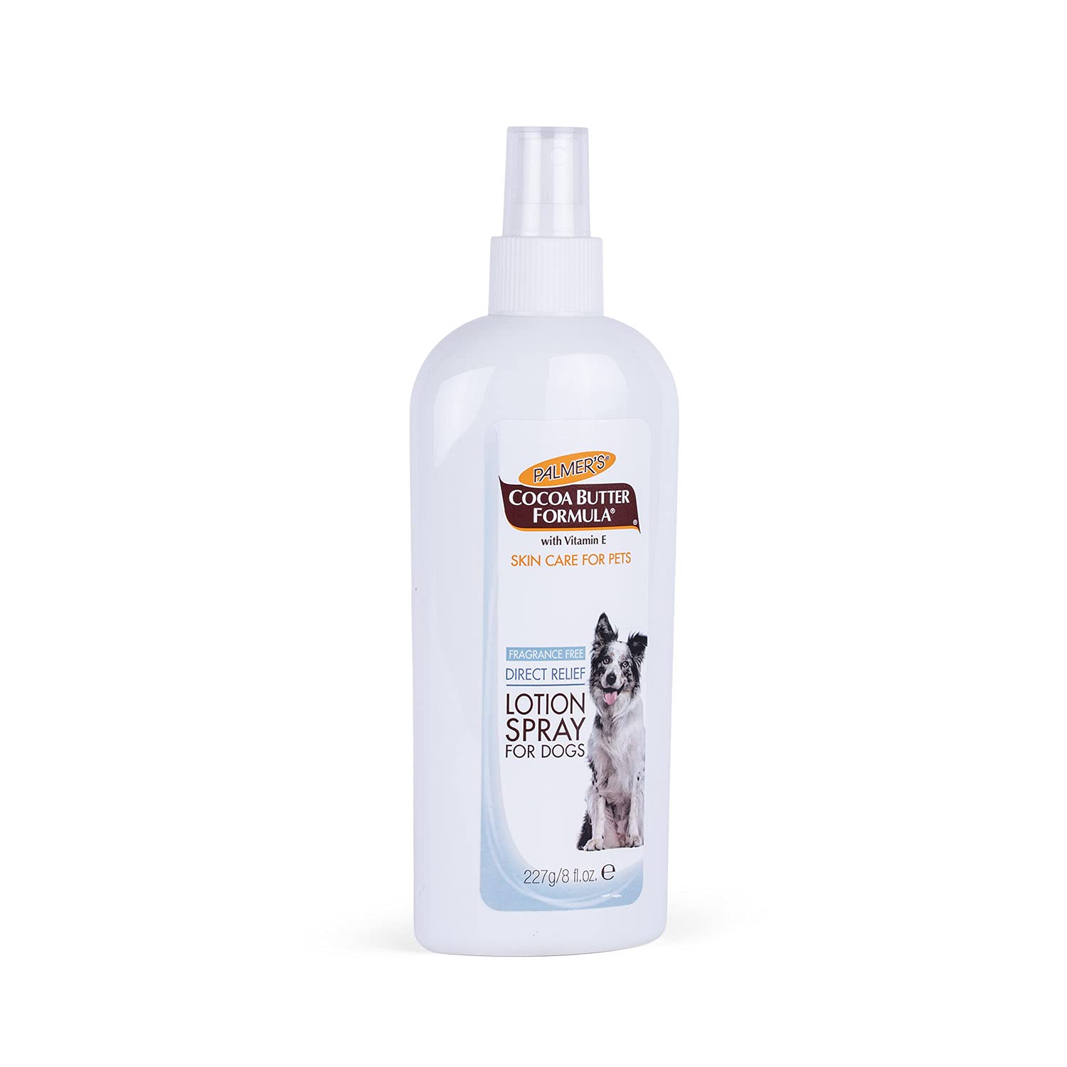 Palmers for Pets Cocoa Butter Formula Direct Relief Lotion Spray for Dogs with Vitamin E | Fragrance Free Dog Lotion for Dry It