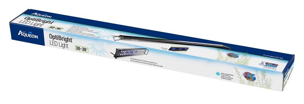 Aqueon Fixture Optibright Led Light, 30-36'